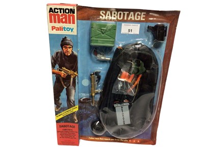 Lot 51 - Palitoy Action Man Sabbotage Accessories, in locker box packaging No.34310 (1)