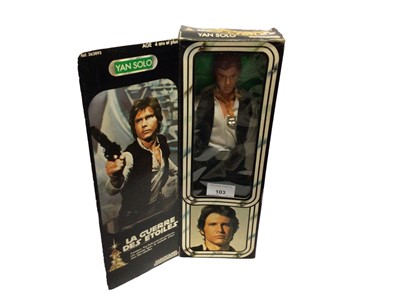Lot 103 - Meccano La Guerre Des Etoiles French Version Yan Solo large action figure, in window box (1)