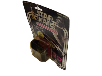 Lot 108 - Palitoy Star Wars Darth Vader Tie Fighter, with removable black Solar Panels & Darth Vader seat, on punched card (card corner has slight damage) (1)