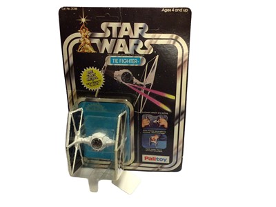 Lot 109 - Palitoy Star Wars Tie Fighter with removable Solar Panels & Darth Vader Seat, on unpunched card No.31318 (1)
