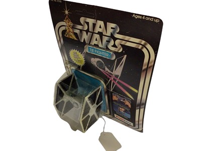 Lot 109 - Palitoy Star Wars Tie Fighter with removable Solar Panels & Darth Vader Seat, on unpunched card No.31318 (1)