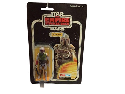 Lot 111 - Palitoy Star Wars The Empire Strikes Back Boba Fett action figure, on punched Collect all 41 card (1)