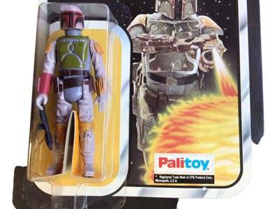 Lot 111 - Palitoy Star Wars The Empire Strikes Back Boba Fett action figure, on punched Collect all 41 card (1)