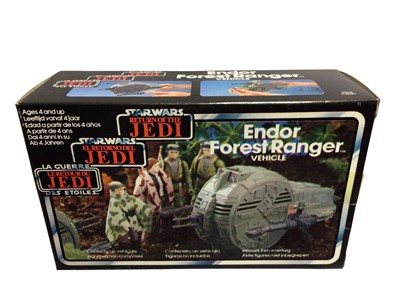 Lot 114 - Palitoy Tri Logo Star Wars Return of the Jedi Endor Forest Ranger & Sy Snootles and the Reno Band, boxed (2)