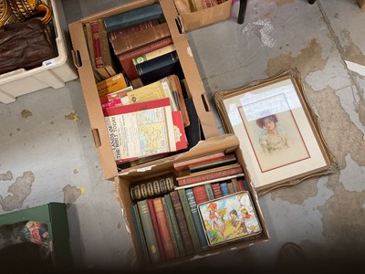 Lot 635 - Two boxes of books, maps and sundries.