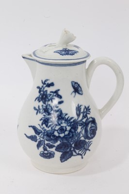 Lot 225 - A Worcester sparrow beak jug and cover