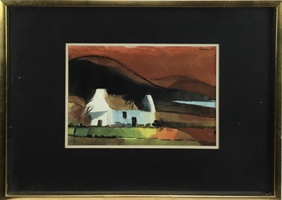 Lot 244 - Harry Stevens (1919-2008) watercolour - Irish Cottage, signed, 20cm x 30cm, in glazed frame