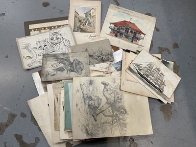 Lot 270 - Collection of unframed works on paper and prints