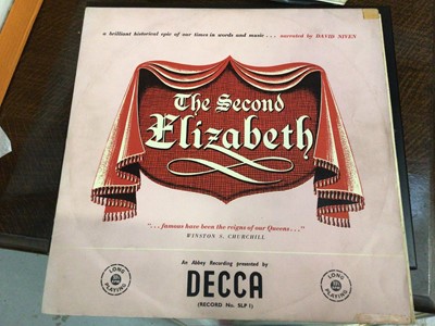 Lot 333 - A rare Decca record - 'The Second Elizabeth' - featuring the voice of Adolf Hitler, apparently not meant for public release (the vendor's father worked for Decca), together with a facsimile letter...