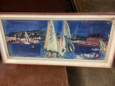 Lot 299 - After R .Dufy print of harbour and another print (2)