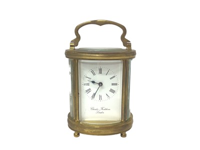 Lot 902 - Modern Charles Frodsham brass cased carriage clock