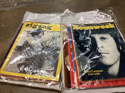 Lot 340 - Selection of music and underground counter culture magazines including Zigzag, Music Scene, Big Brother and International Times etc together with publisher file copies of Dirty Blonde at the Cash M...