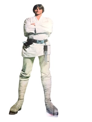 Lot 129 - Star Wars Life Size cardboard cut out Luke Skywalker, with instruction sheet (1)