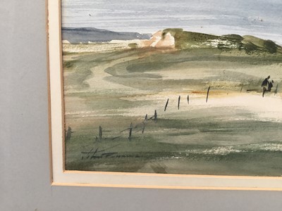 Lot 163 - John Burman (b. 1936) watercolour - Salthouse, Norfolk, signed