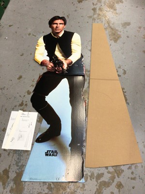 Lot 130 - Star Wars Life Size Display cardboard cut out Hans Solo, with instructions (1)