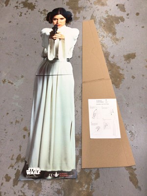 Lot 131 - Star Wars Life Size Display Leia cardboard cut out, with instructions (1)