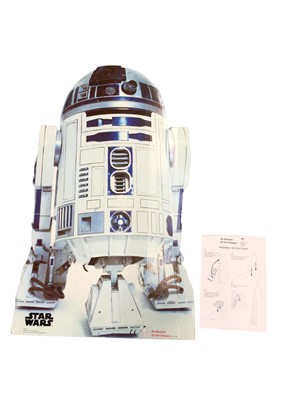 Lot 132 - Star Wars Life Size Display R2-D2 cardboard cut out, with instructions (1)