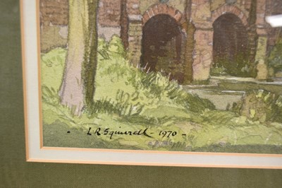 Lot 1166 - *Leonard Russell Squirrell (1893-1979) watercolour, The Bridges, Chelsworth, signed and dated 1970