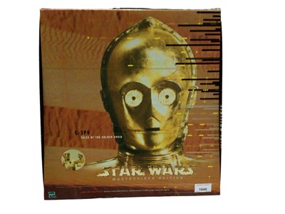 Lot 1840 - Star Wars Masterpiece Edition C-3PO Tales of the Golden Droid figure and book set, boxed