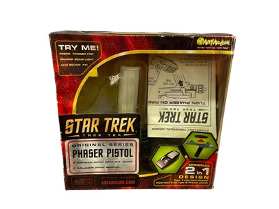 Lot 1844 - Corgi Star Trek U.S.S. Enterprise 40th Anniversary Ltd Edition boxed, other Star Trek items including DVDs and miscellaneous toys (1 box)