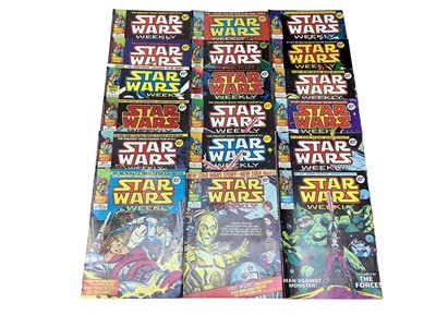 Lot 124 - Marvel Comics Star Wars Weekley #1-46 (Missing  #2 #16 #43) (1978) together with Star Wars Collectors Edition #1 #2