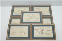 Lot 2511 - Railway - coloured maps - London, Acton, Kew,...