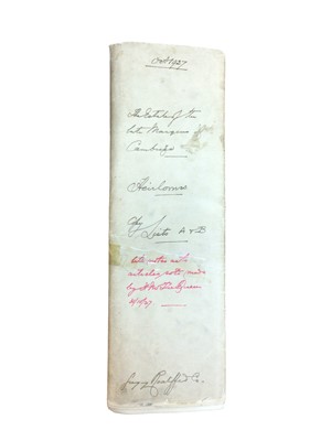 Lot 70 - The Estate of the late Marquess of Cambridge, fascinating typed inventory of Royal Heirlooms October 1927 with annotated hand written notes by H.M.Queen Mary