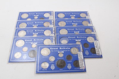 Lot 413 - G.B. - Edward VII coin year sets, mostly complete for the period of 1902-1910, with the exception of 1905 Half Crown, to include silver Half Crown to bronze Farthing (N.B. Coins mostly taken from c...