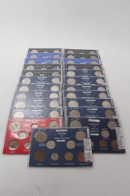 Lot 415 - G.B. - George V and George VI mixed coin year sets complete, for the period 1928-1950 to include Half Crown to bronze Farthing (N.B. Coins mostly taken from circulation but some noted to be in bett...