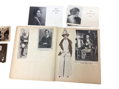 Lot 72 - H.S.H. Prince Adolphus of Teck and his family, collection of photographs including one of Queen Mary and Mary of Teck's scraps book 