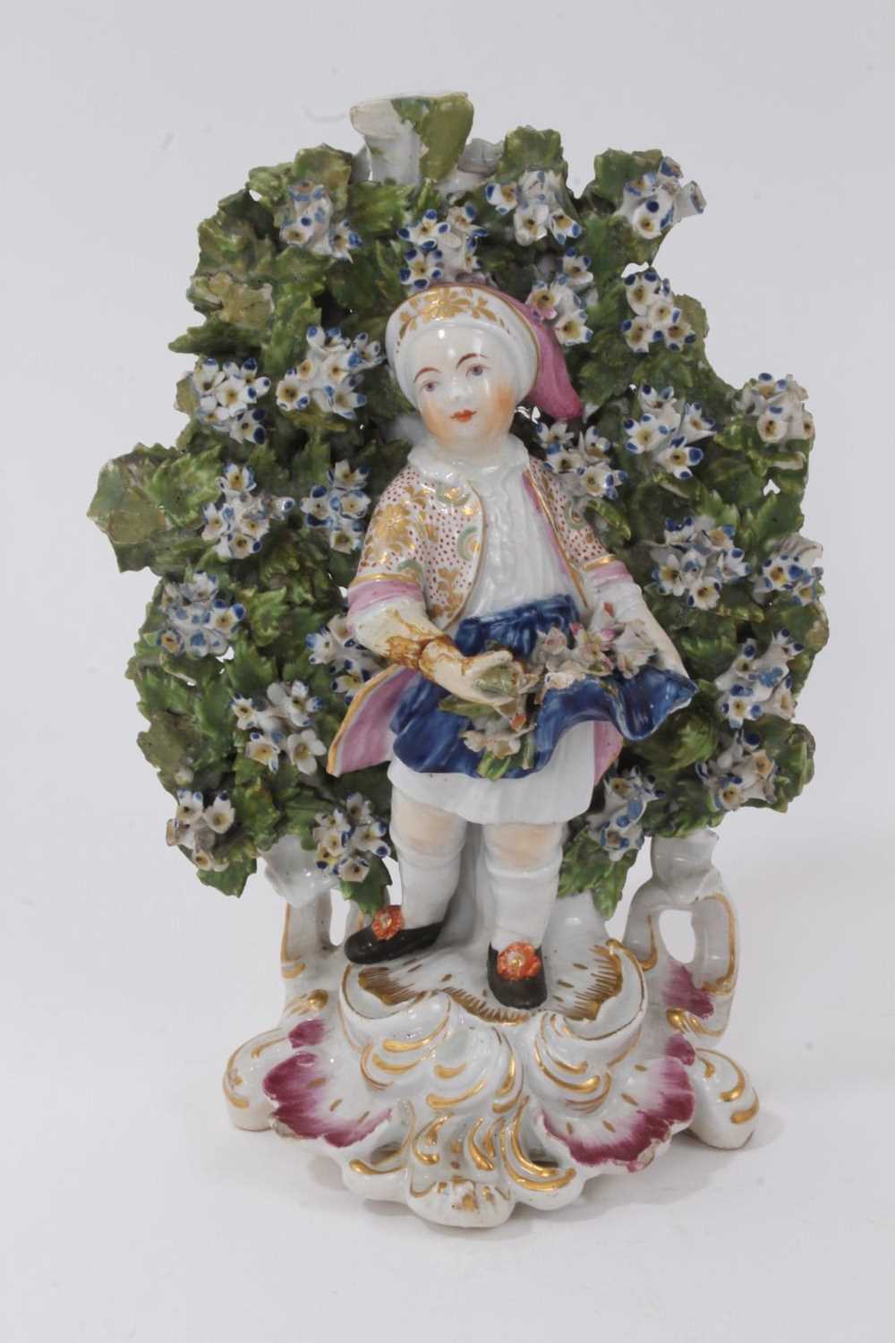 Lot 754 - Derby figure of a young boy, in Turkish costume, circa 1775