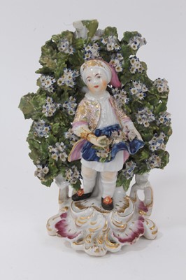 Lot 209 - Derby figure of a young boy, in Turkish costume, circa 1775