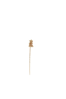 Lot 146 - 19th century Continental Royal presentation gold and diamond stick pin, Charles X of France