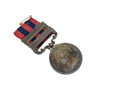 Lot 700 - Victorian India General Service medal with two clasps- Burma 1885 - 7 and Burm 1887 - 89, named to Lieut. H. Rokeby 1st Bn. Rif. Brig.