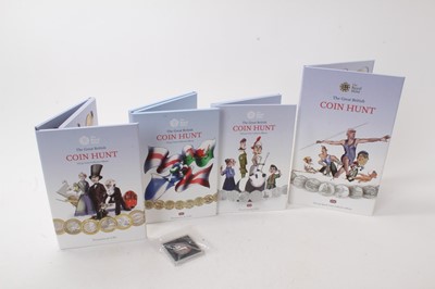 Lot 421 - G.B. - Royal Mint 'Coin Hunt' albums x 4 containing collections of £2's 1997-2015 (N.B. Missing 2002 Northern Ireland, Manchester Commonwealth Games) £1's 1984-2016, 50p's Olympic Series 2011 & 199...