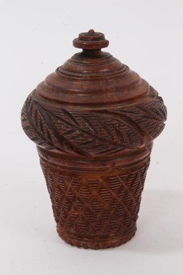 Lot 1007 - 19th century coquille nut nutmeg grater