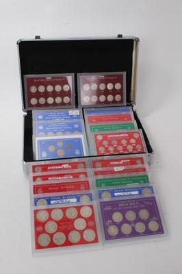 Lot 428 - G.B. - Mixed silver coin sets to include pre 1947 and 1920 to include Half Crowns, Florins, Shillings, Six Pences, Three Pences