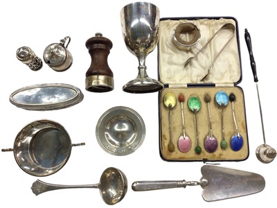 Lot 1075 - Group of silver