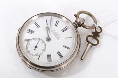 Lot 896 - Victorian silver Samuel open face pocket watch