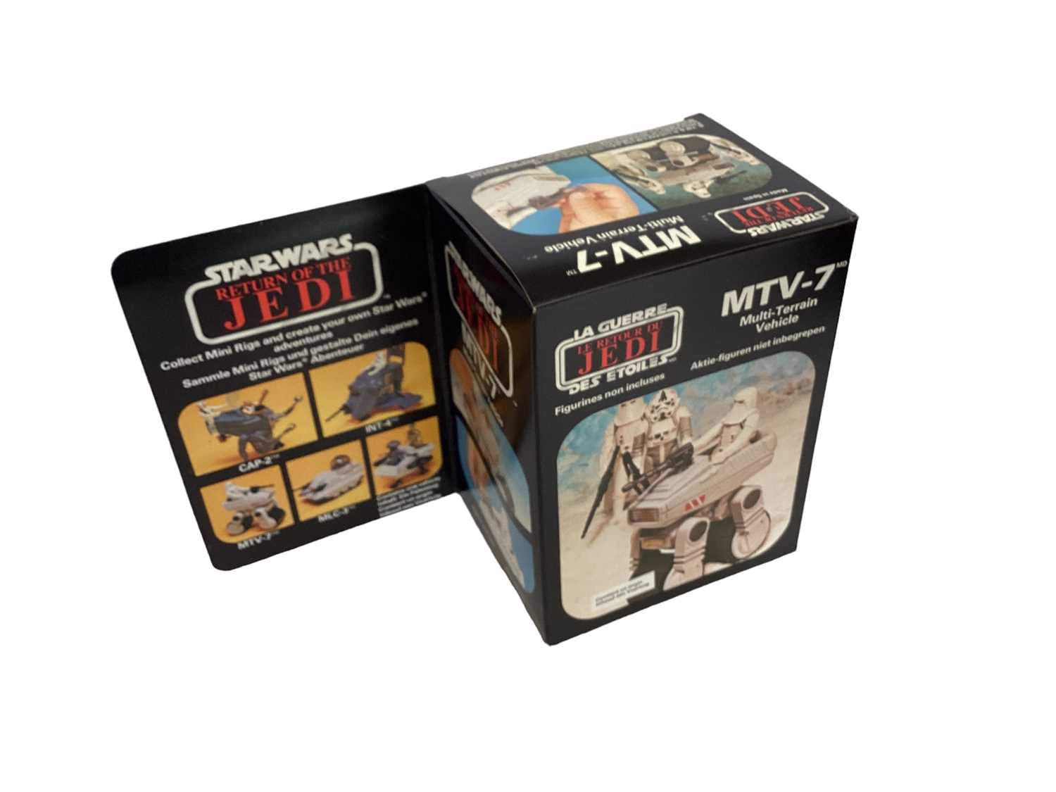 Lot 148 - Micro Meccano Star Wars Bi logo Return of the Jedi MTV-7 Multi-Terrain Vechicle, box sellotaped (2)