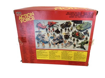 Lot 90 - Palitoy Action Man Action Force SAS Panther & Stalker (rip to top of box), Z Force Rapid Fire Motorcycle & Quarrel and Silent Attack canoeist, all boxed (3)