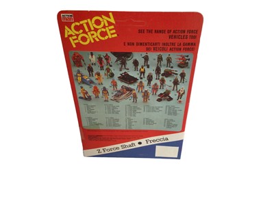 Lot 91 - Palitoy Action Man Action Force Z Force Defence Systems including Dart, Lance & Shaft, all boxed (3)