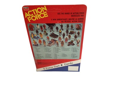 Lot 91 - Palitoy Action Man Action Force Z Force Defence Systems including Dart, Lance & Shaft, all boxed (3)