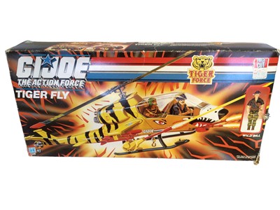 Lot 94 - Hasbro GI Joe The Action Force Tiger Fly attack helicopter, box damaged to corners (1)