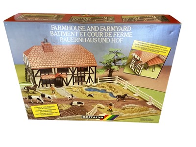 Lot 172 - Britains Farmhouse & Farmyard Playset, boxed No.4712