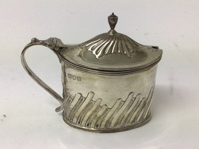 Lot 111 - Late Victorian silver mustard pot