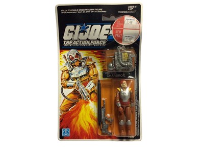 Lot 211 - Hasbro c1989 GI Joe The Action Force Charbroil 3 3/4" action figure, on punched card with blister pack No.6518 (1)