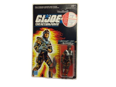 Lot 214 - Hasbro c1989 GI Joe The Action Force Blocker 3 3/4" action figure, on punched card with blister pack No.6502 (1)