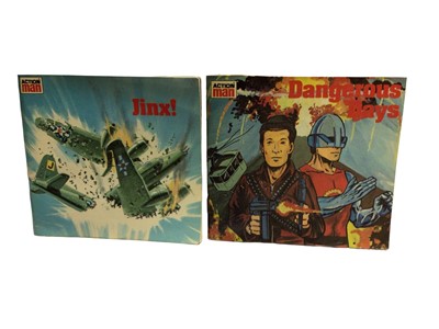 Lot 95 - Action Man Mini Story Books c1978 including Dangerous Days (x2), Jinx & Flying Saucer (x2) (6 in series) (4)