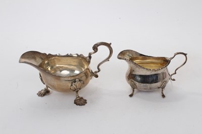 Lot 438 - Two Georgian style sauce boats